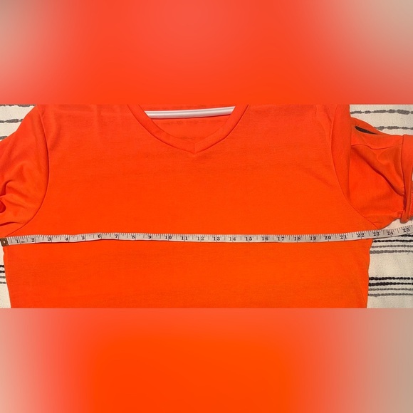 Vibrant Orange Polyester Top size medium - Picture 9 of 11